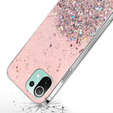 Чехол до Xiaomi Mi 11 Lite / Mi 11 Lite 5G / 11 Lite 5G NE, Glittery, розовый