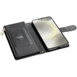 Чохол-сумка для Samsung Galaxy A56 5G, Rhombus Crossbody Leather, чорний