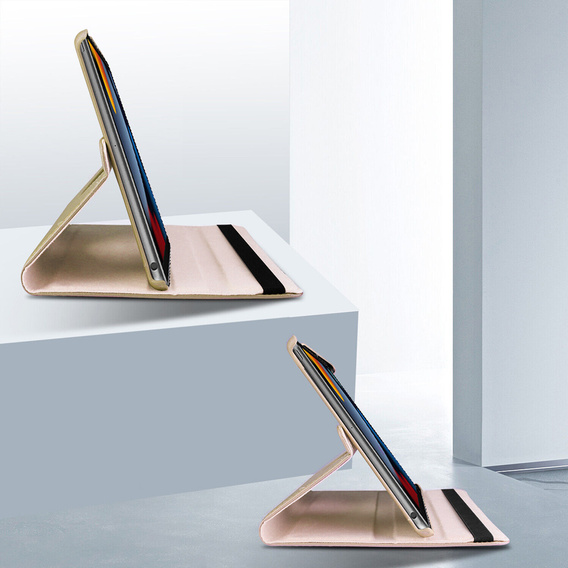 Чехол для iPad 10.9 2022 10 Gen TB330FU 10.95", вращающийся на 360, золотой