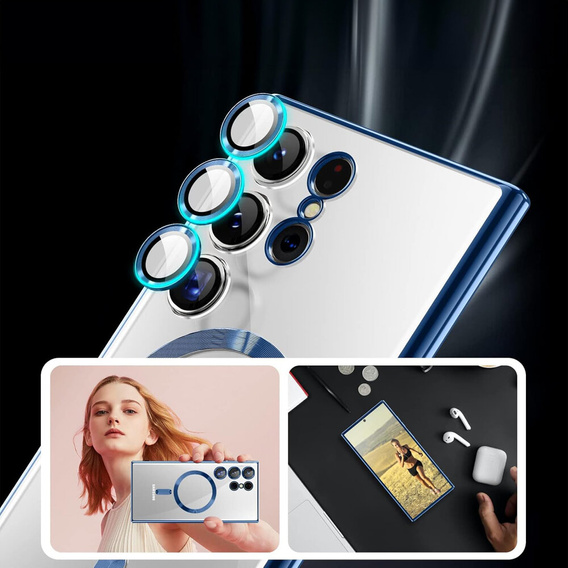 Чехол до Samsung Galaxy S23 Ultra, MagSafe Hybrid, темно-синий