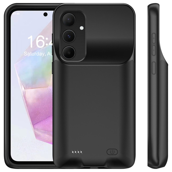 Чохол з акумулятором 10000mAh для Samsung Galaxy A55 5G, чорний