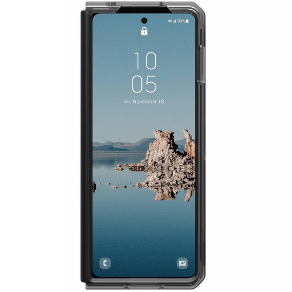 Чoхол Urban Armor Gear до Galaxy Z Fold 5 5G, Plyo MagSafe, прозорий / сірий