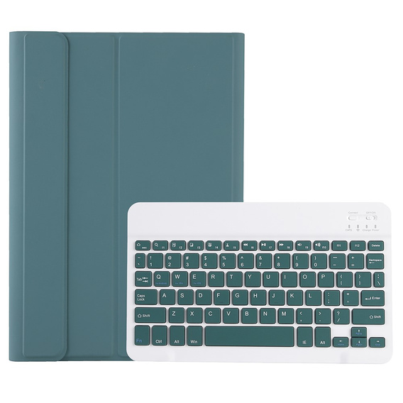 Чохол + клавіатура Apple iPad Air 11" 6 gen. 2024, Leather Pen Slot, темно-зелений