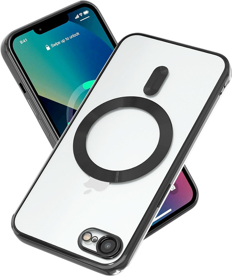 Чохол для iPhone 7 / 8, Electro MagSafe, чорний + Скло на екран