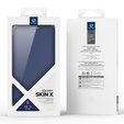 Чехол Dux Ducis для iPhone Air, Skin X Pro, с откидной крышкой, для MagSafe, темно-синий