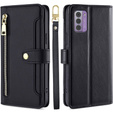 Чохол-книжка для Nokia G42, Wallet Zipper Pocket, чорний