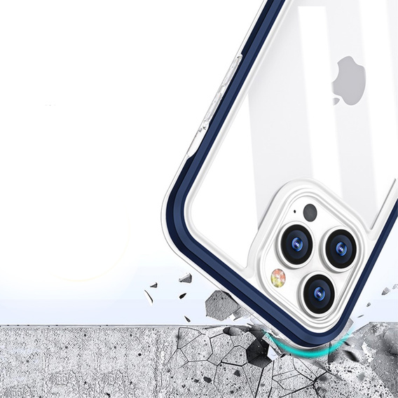 Чехол ERBORD Hybrid Frame для iPhone 13 Pro, Синий