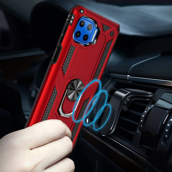 Броньований Чoхол до Motorola Moto G 5G Plus, Nox Case Ring, червоний