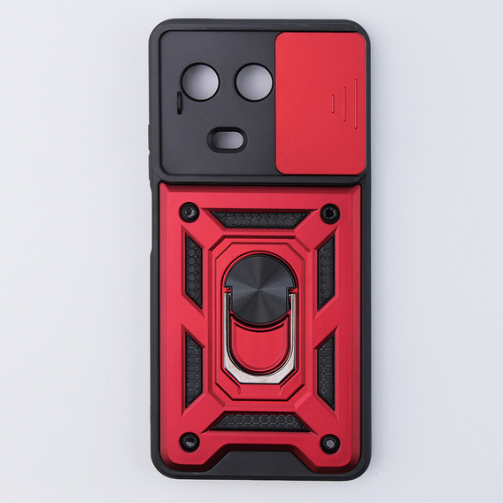 Чехол NOX Camera Slide Realme 11 5G, CamShield Slide, красный