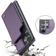 CASEME флип-кейс для Samsung Galaxy S25 Ultra, Litchi Wallet, фиолетовый