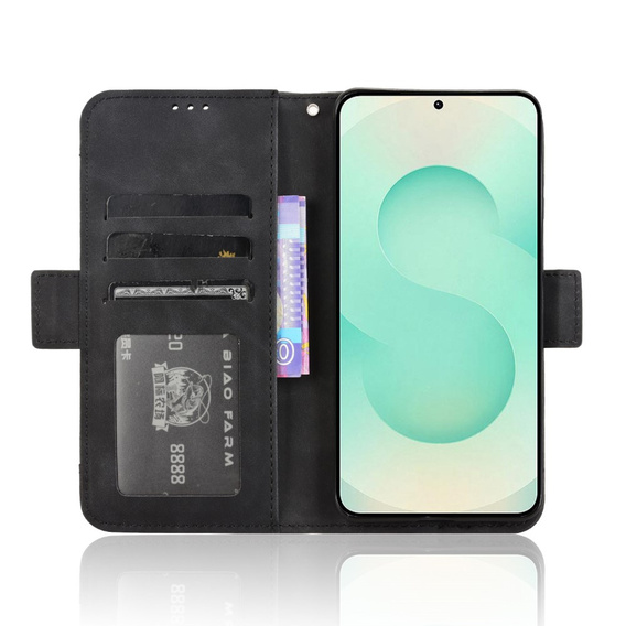 Откидной чехол для Samsung Galaxy S25 Edge, Card Slot, чёрный