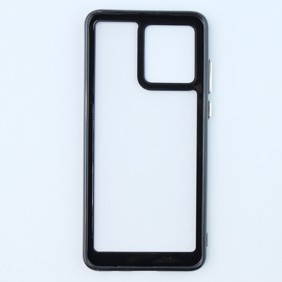 Чехол до Motorola Moto G84 5G, Fusion Hybrid, прозрачный / черный