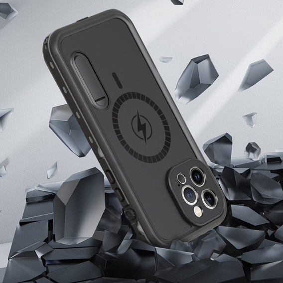 Водонепроникний чохол для iPhone 13 Pro Max, Redpepper, для MagSafe, чорний