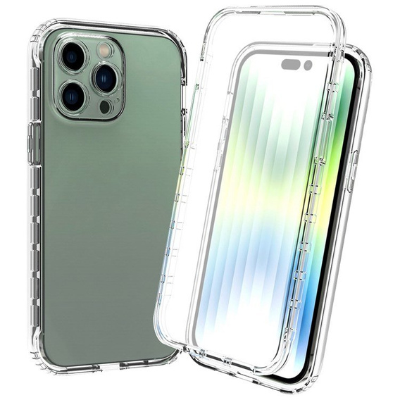 Чехол для iPhone 14 Pro Max, Shockproof, с пленкой, прозрачный