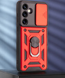 Чохол NOX Camera Slide Samsung Galaxy S24 FE, CamShield Slide, червоний