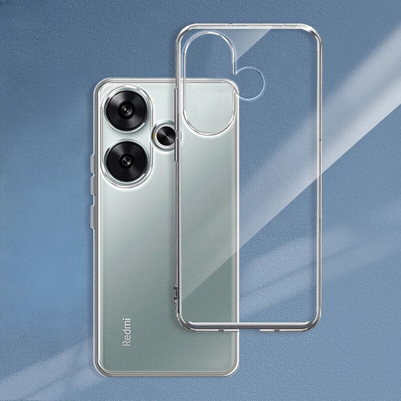 Чехол до Xiaomi Poco F6, Fusion Hybrid, прозрачный
