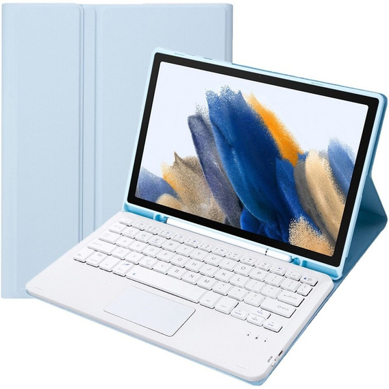 Чехол + клавиатура Samsung Galaxy Tab A8 10.5 X200 / X205, Touchpad, синий