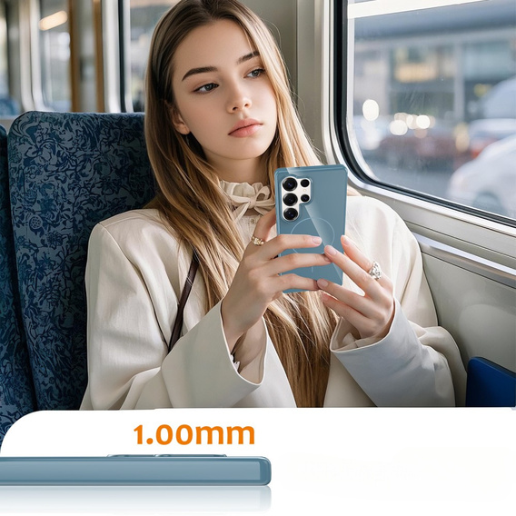 Чехол до Samsung Galaxy S25 Ultra, GKK Leather, чёрный