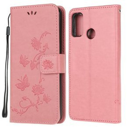 Откидной чехол для Motorola Moto G30 / G10, Butterfly, синий
