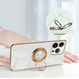 Чoхол до iPhone 13 Pro, Electro Ring, білий