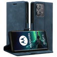 Чехол для Motorola Edge 40 Neo, ERBORD Vintage, бумажник с клапаном, синий