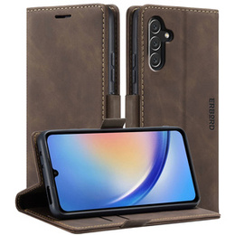 Чехол для Samsung Galaxy A54, ERBORD Vintage, бумажник с клапаном, кофе