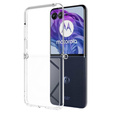 Чехол до Motorola Razr 50 Ultra, Fusion Hybrid, прозрачный