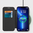 Откидной чехол для iPhone 13 Pro, RFID Wallet MagSafe CamShield, чёрный