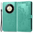 Откидной чехол для Honor Magic 6 Lite 5G, Mandala, зелёный