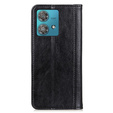 Чoхол до Motorola Moto G84 5G, Wallet Litchi Leather, чорний