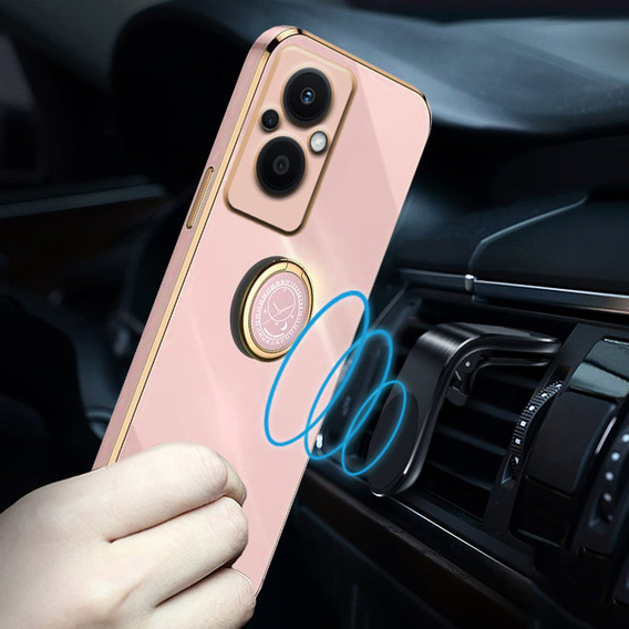 Чехол до Oppo Reno7 Lite, Electro Ring, розовый