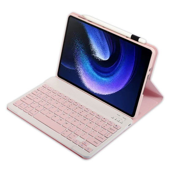 Чехол + клавиатура Xiaomi Pad 6/6 Pro, розовый rose gold