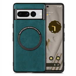 Чехол до Google Pixel 7 Pro 5G, Leather Hybrid MagSafe, зелёный