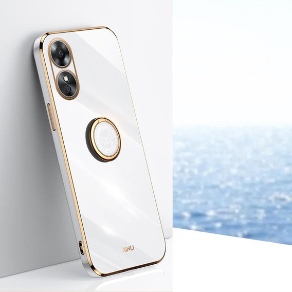 Чехол до Oppo A17, Electro Ring, белый