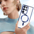 Чoхол до Samsung Galaxy S23 Ultra, MagSafe Hybrid, темно-синій 