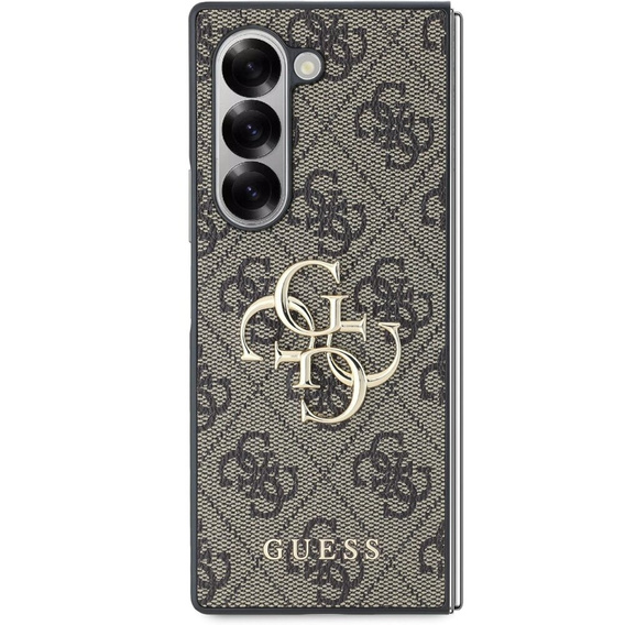 Чехол GUESS до Samsung Galaxy Z Fold6, 4G Big Metal Logo, коричневый