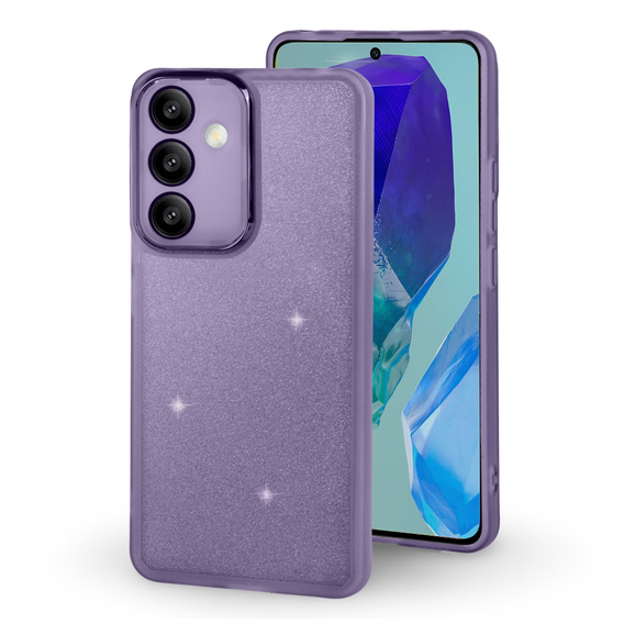 Чехол до Samsung Galaxy M55 5G, Glittery Powder, фиолетовый