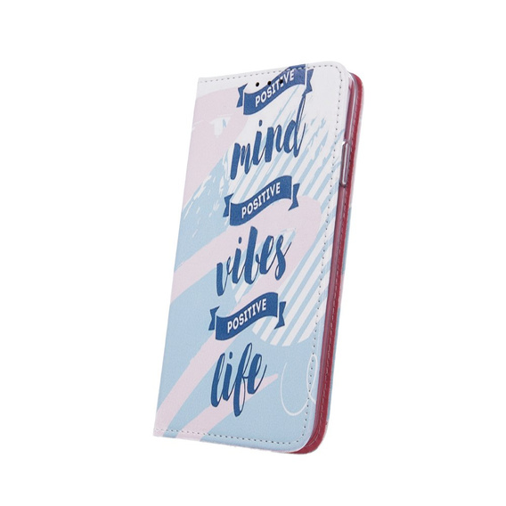 Откидной чехол для Huawei Y7 2019, Wallet, Positive, белый