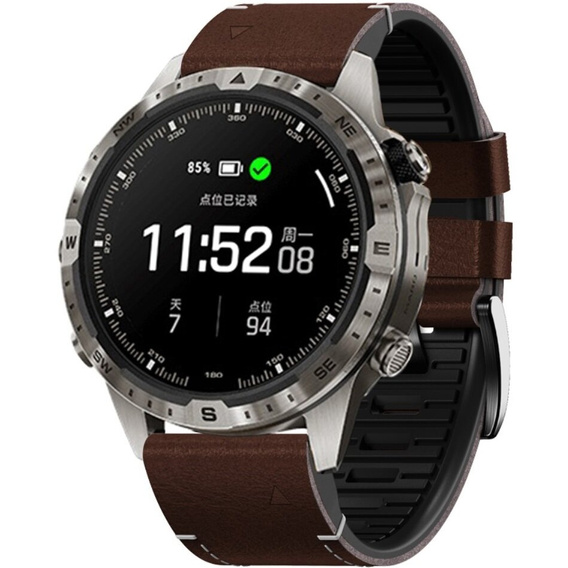 Кожаный ремешок Quickfit для часов Garmin Fenix 5X/6X/6X PRO/7X