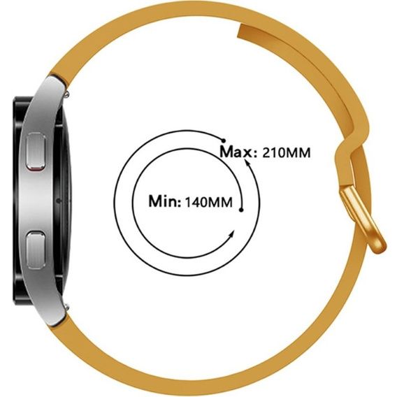 Силіконовий ремінець для Galaxy Watch 4 / 5, Yellow