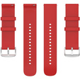 Силиконовый ремешок 20mm, Red/Silver Buckle
