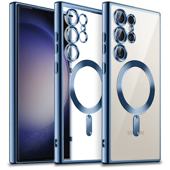 Чехол до Samsung Galaxy S23 Ultra, MagSafe Hybrid, темно-синий