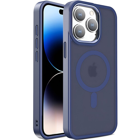 Чехол для iPhone 15 Pro Max, MagColor для MagSafe, темно-синий
