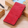 Футляр з клапаном для Samsung Galaxy S25 Edge, Crazy Horse Wallet, червоний