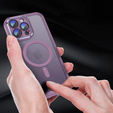 Чехол для iPhone 15 Pro Max, ERBORD Impact Guard, MagSafe, фиолетовый