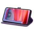 Откидной чехол для Motorola Edge 50 Pro, Mandala, фиолетовый