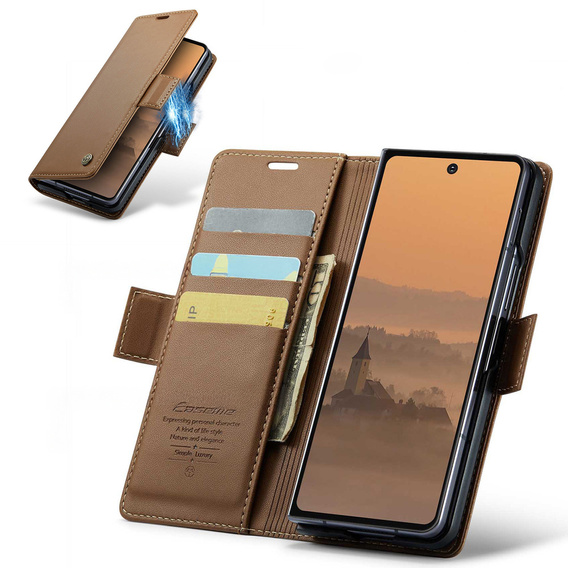 Чохол-розкладачка Litchi Wallet для Samsung Galaxy Z Fold7 5G