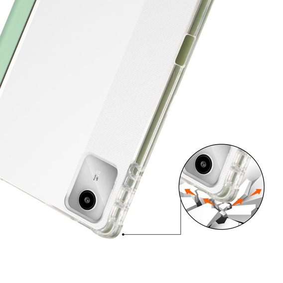 Чехол для Lenovo Tab M11, Smartcase Hybrid, с местом для стилуса, зелёный