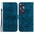 Чохол-книжка для Oppo A60, Lily Flower, темно-синій