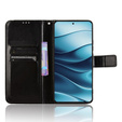 Футляр з клапаном для Xiaomi Redmi Note 14 5G, Crazy Horse Wallet, чорний